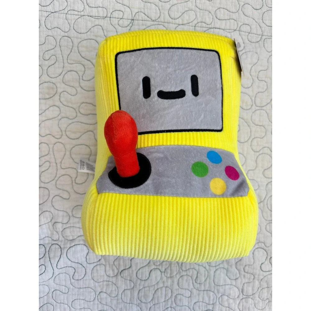 FAO Schwarz Yellow Corduroy Arcade Game Machine Plush Decorative Pillow Kids Toy